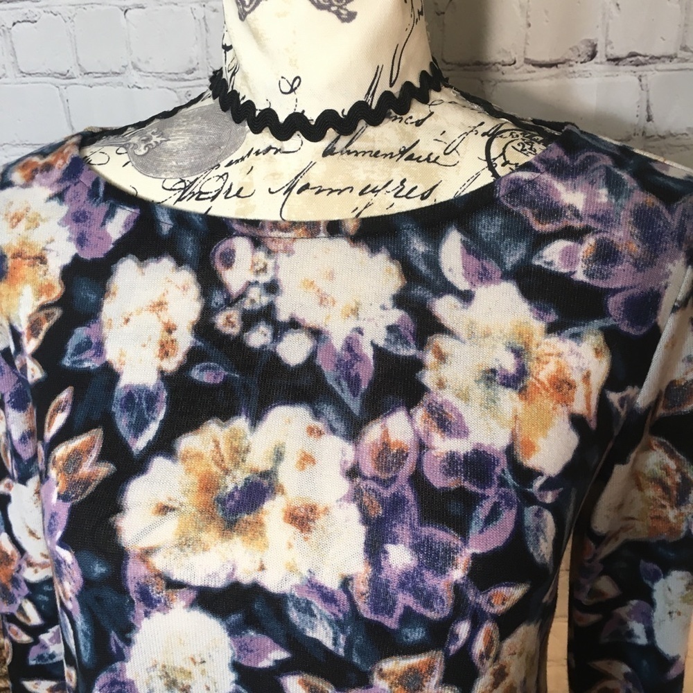 Oeuvre long sleeve floral sweater dress - Picture 6 of 7